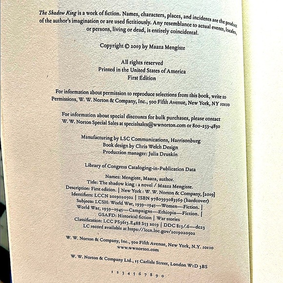 The Shadow King| Signed First Edition by Maaza Mengiste | Slipcase | Pristine - Picture 8 of 10